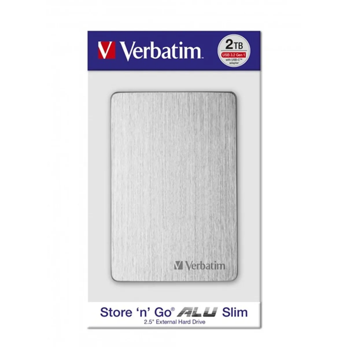 Verbatim 53666 Store `n` Go ALU Slim 2,5” 2TB USB 3.2 Gen 1 ezüst HDD #5