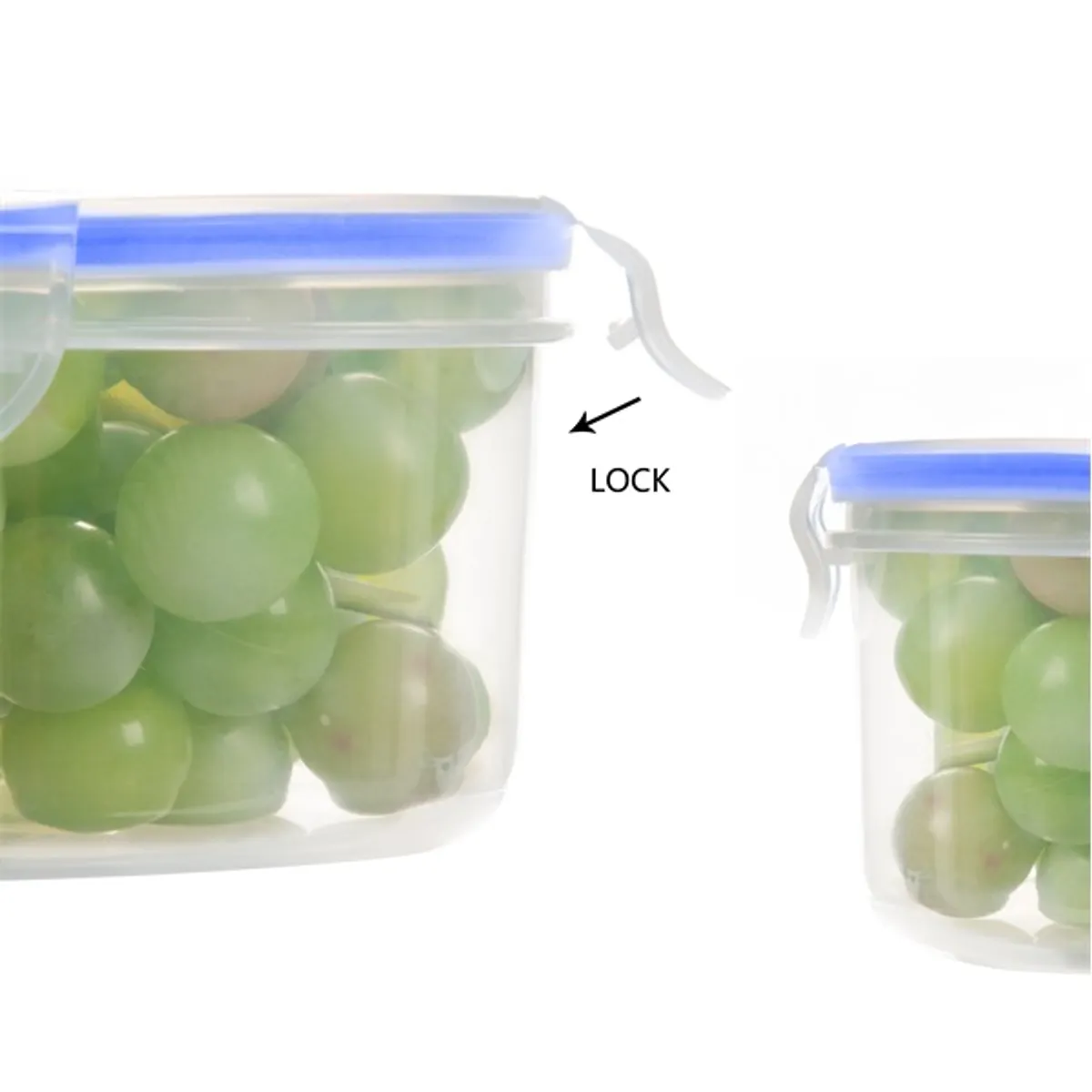 TOO KT-142 5 db-os kerek ételtároló doboz szett 400ml+800ml+1.500ml+2.300ml+3.600ml #3