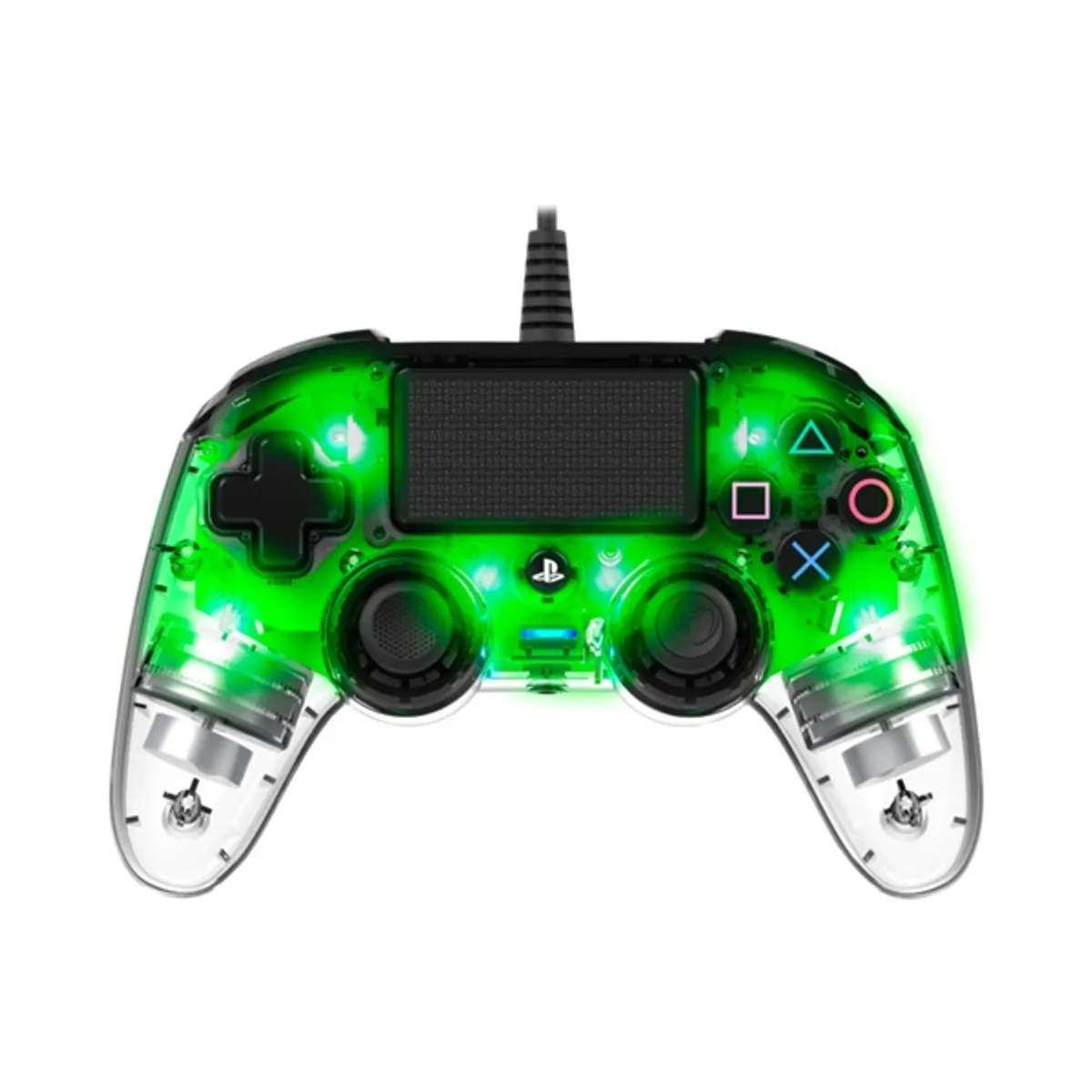 Nacon 2804956 Compact PS4 vezetékes átlátszó-halványzöld kontroller #3