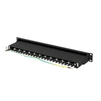 Lanberg PPS7-1024-B 19" 1U 24port Cat.7 FTP árnyékolt fekete patch panel #5
