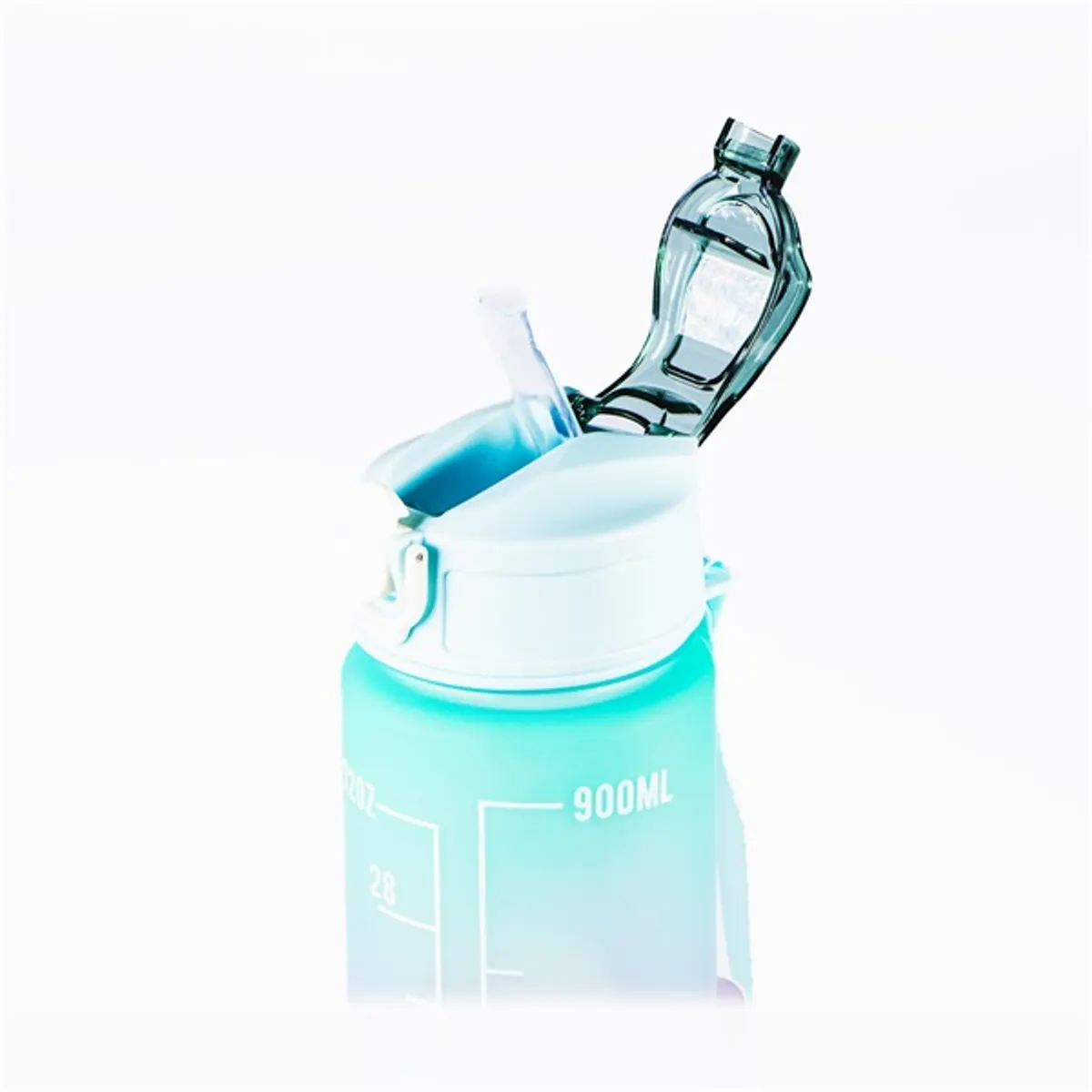 TOO KT-398 900ml-es színátmenetes motivációs kulacs idézetekkel és időskálával #3