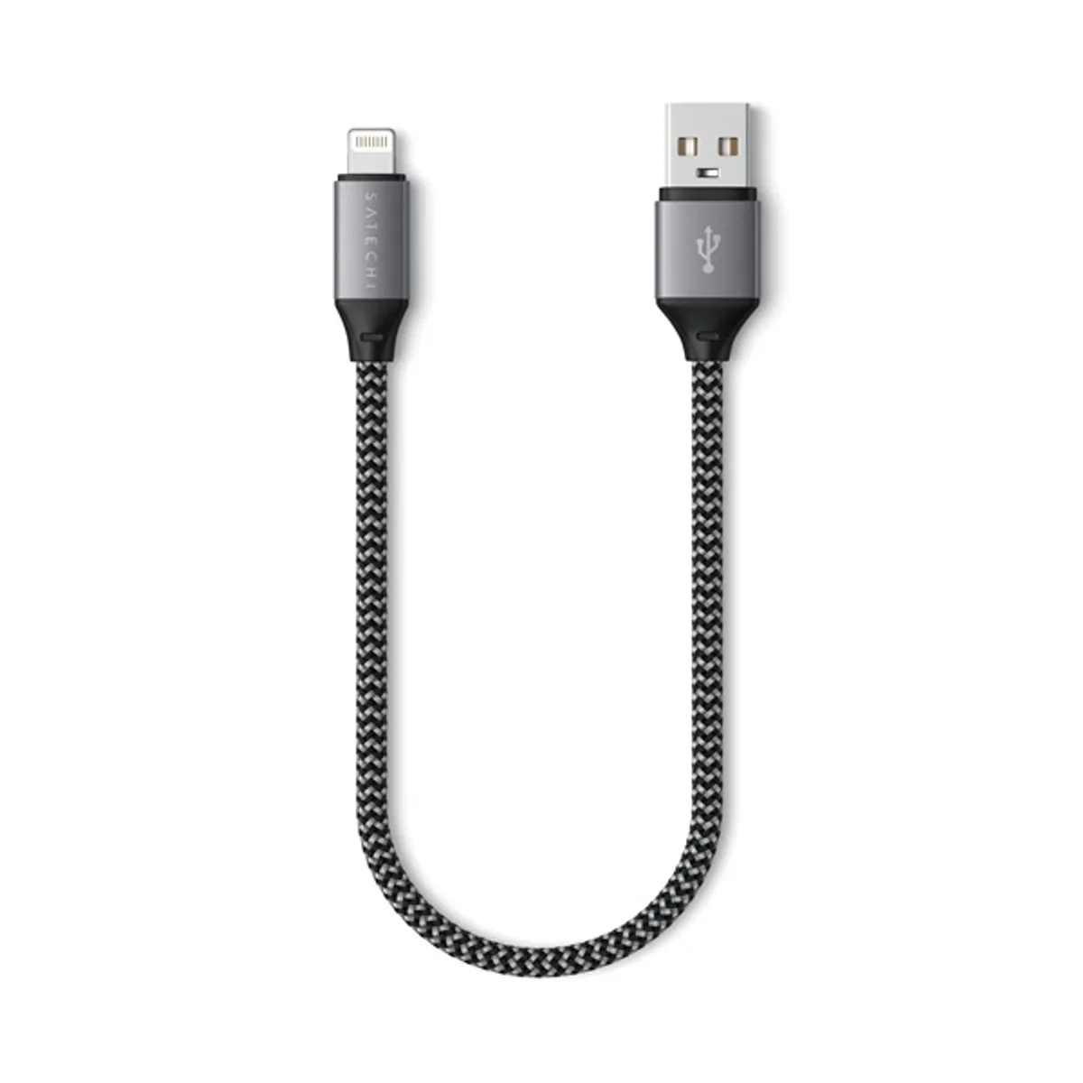 Satechi ST-TAL10M 25cm USB A - Lightning szürke kábel #4