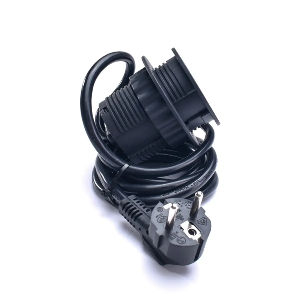 TOO GPS-201-1B IP20, 1x 2P+F, USB-A, fekete asztalba süllyeszthető elosztó #2