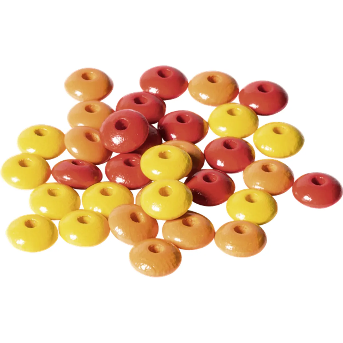 Knorr Prandell ovális 33 darabos sárga fa gyöngy csomag #2