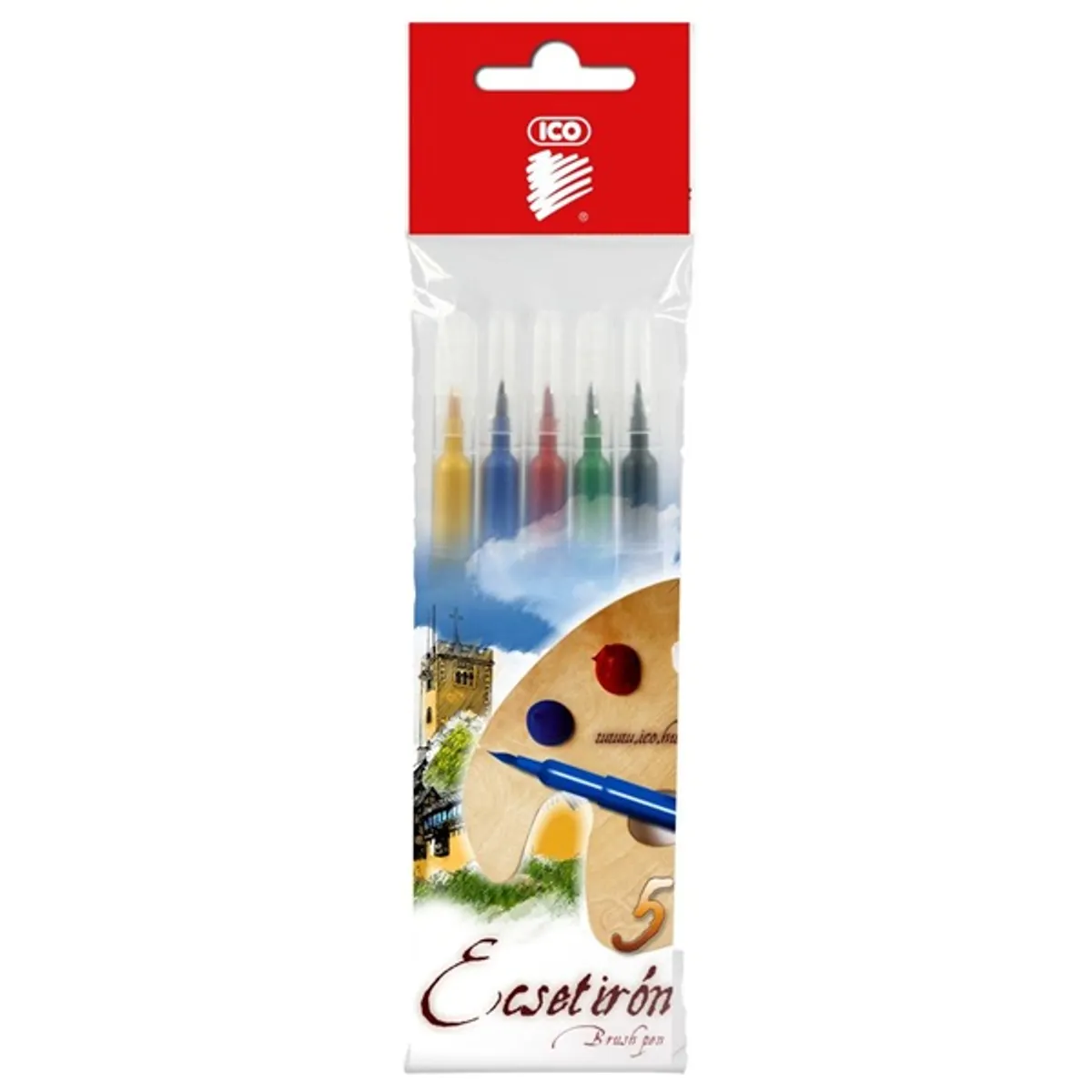 ICO 5db-os vegyes színű ecsetirón #1