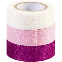 Heyda Pink 3 db glitteres ragasztószalag #1