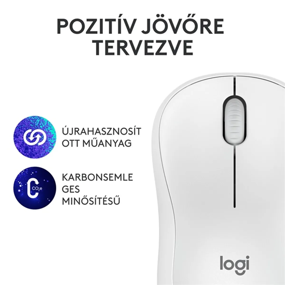 Logitech M240 Silent Bluetooth fehér egér #3