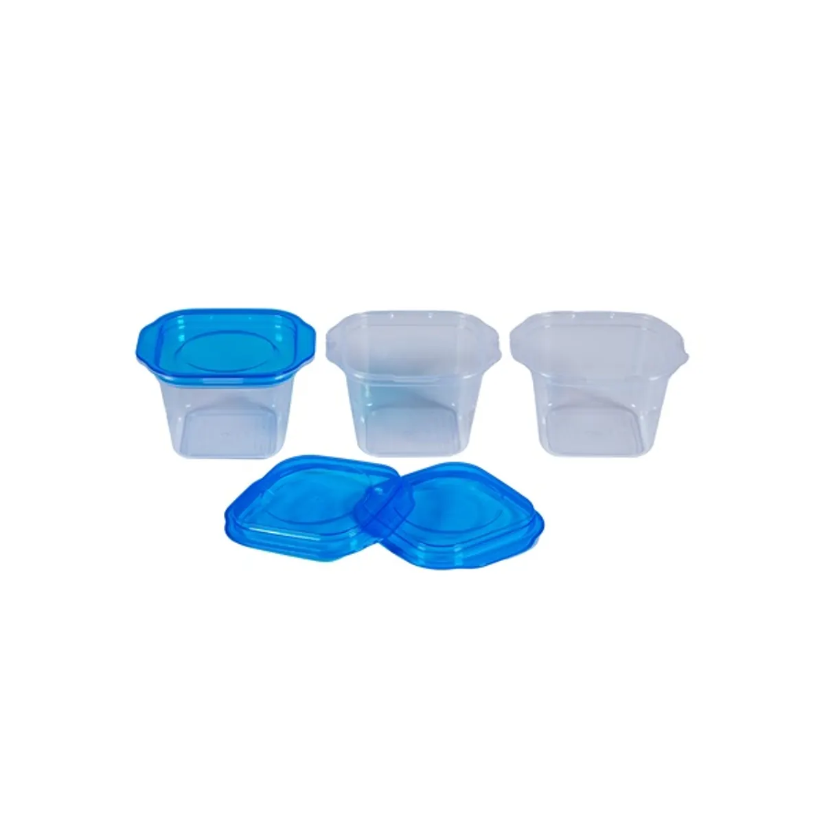 TOO KT-076 3db-os 280ml-es négyzet alakú ételtároló doboz szett #4