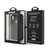 Ferrari Heritage iPhone XR fekete tűzdelt/kemény bőr tok #3