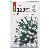 Emos D4AC03 12m/120LED/kül-beltéri/időzítős/hideg fehér karácsonyi LED fényfüzér #6