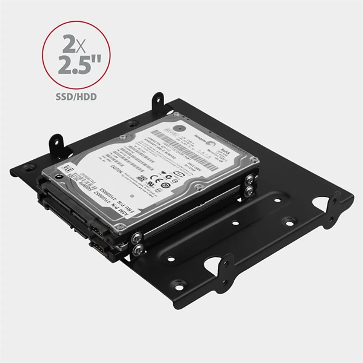 Axagon RHD-435 5,25"-ről 4 db 2,5" vagy 1 db 3.5" és 2 db 2.5" SSD / HDD beépítő keret #3