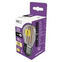 Emos ZF1120 E27 / 3,4 W (40 W) / 470 lm / meleg fehér filament gyertya LED izzó #3