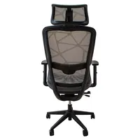 IRISOffice Helix szürke ergonómikus, szövet-hálós irodai forgószék fej és háttámasszal #4