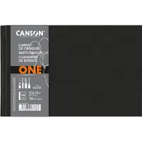 Canson One 21,6x14 cm, fekvő, 100 g/m2, ragasztott fehér rajzpapírfüzet