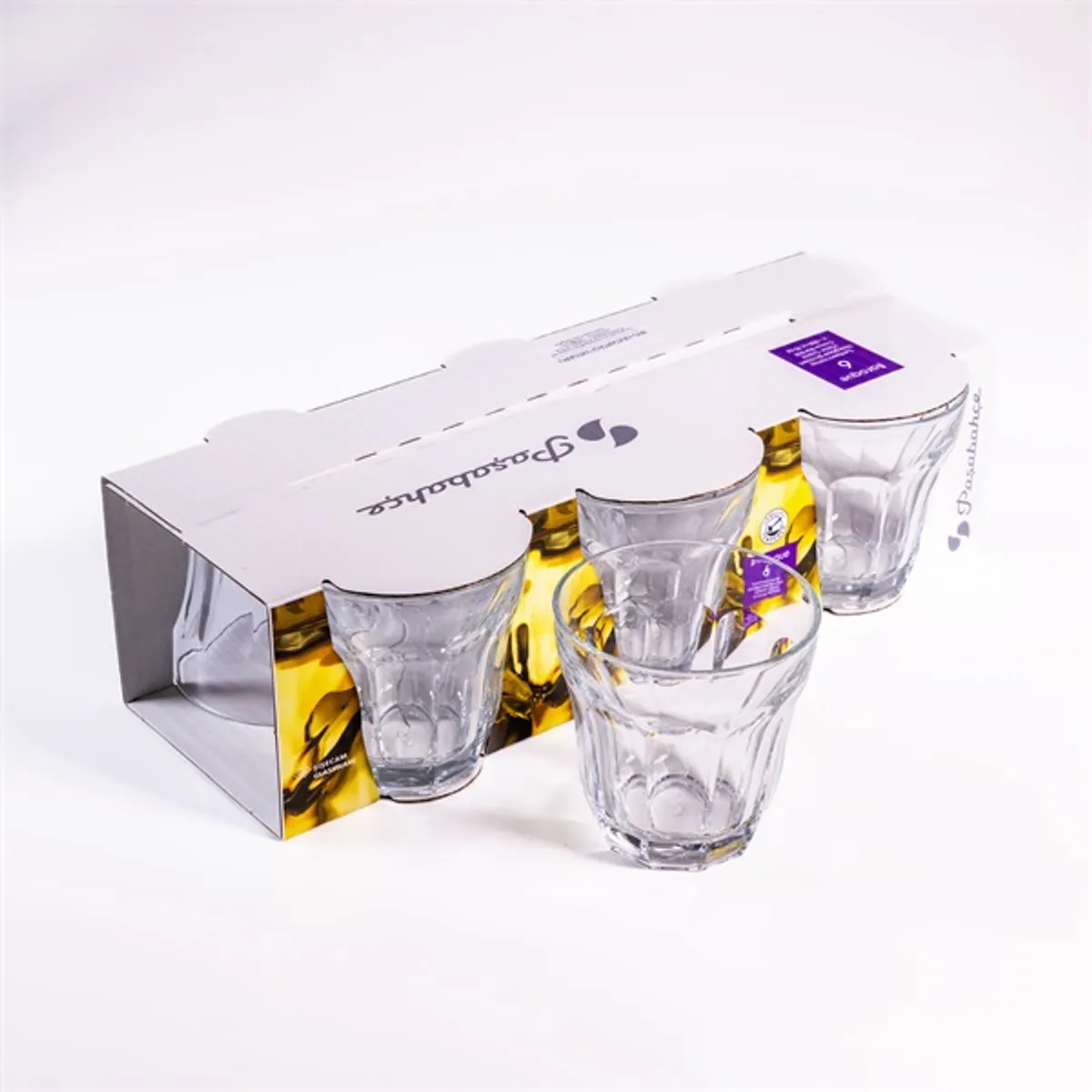 PASABAHCE Baroque Water 300ml vizes pohár szett 6 darabos 52674 #3