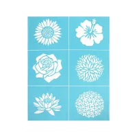 Pentart Virágfejek 21,5x27,5 cm szita stencil