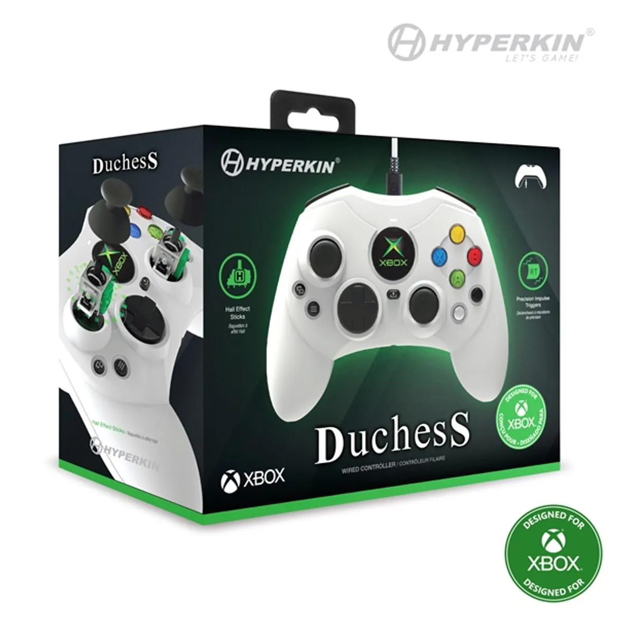 Hyperkin M01618-WH Duchess Xbox Series|One/Windows 11|10 Xbox liszenszelt vezetékes fehér kontroller #5