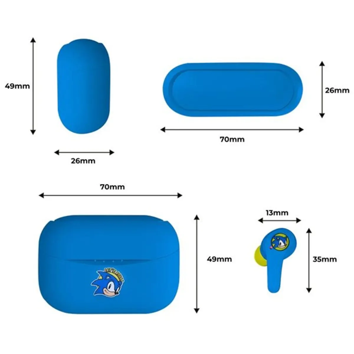 OTL SH0902 SEGA Classic Sonic the Hedgehog True Wireless Bluetooth fülhallgató #5