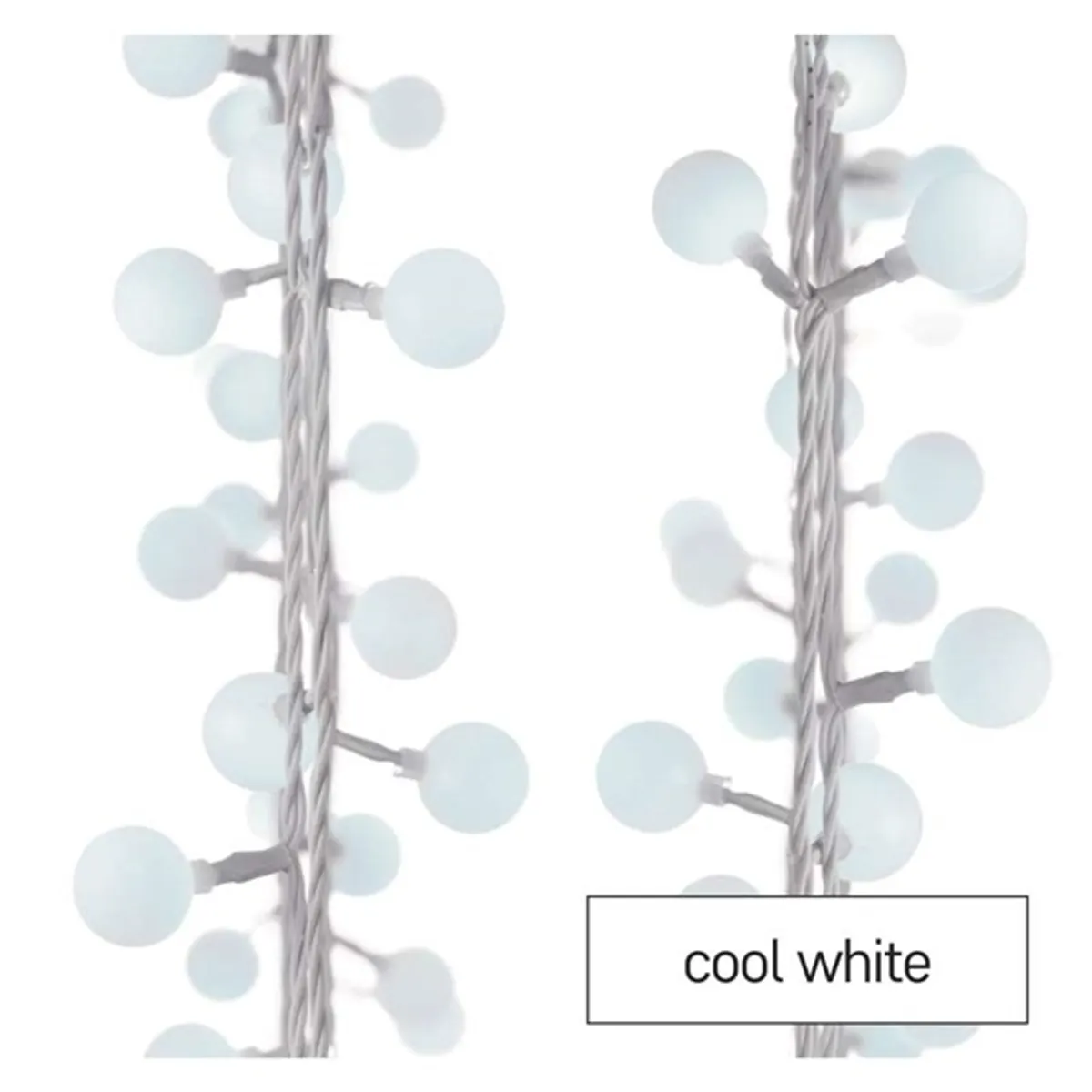 Emos D5AC01 4m/40LED/kül-beltéri/időzítős/hideg fehér/golyók LED fényfüzér #4