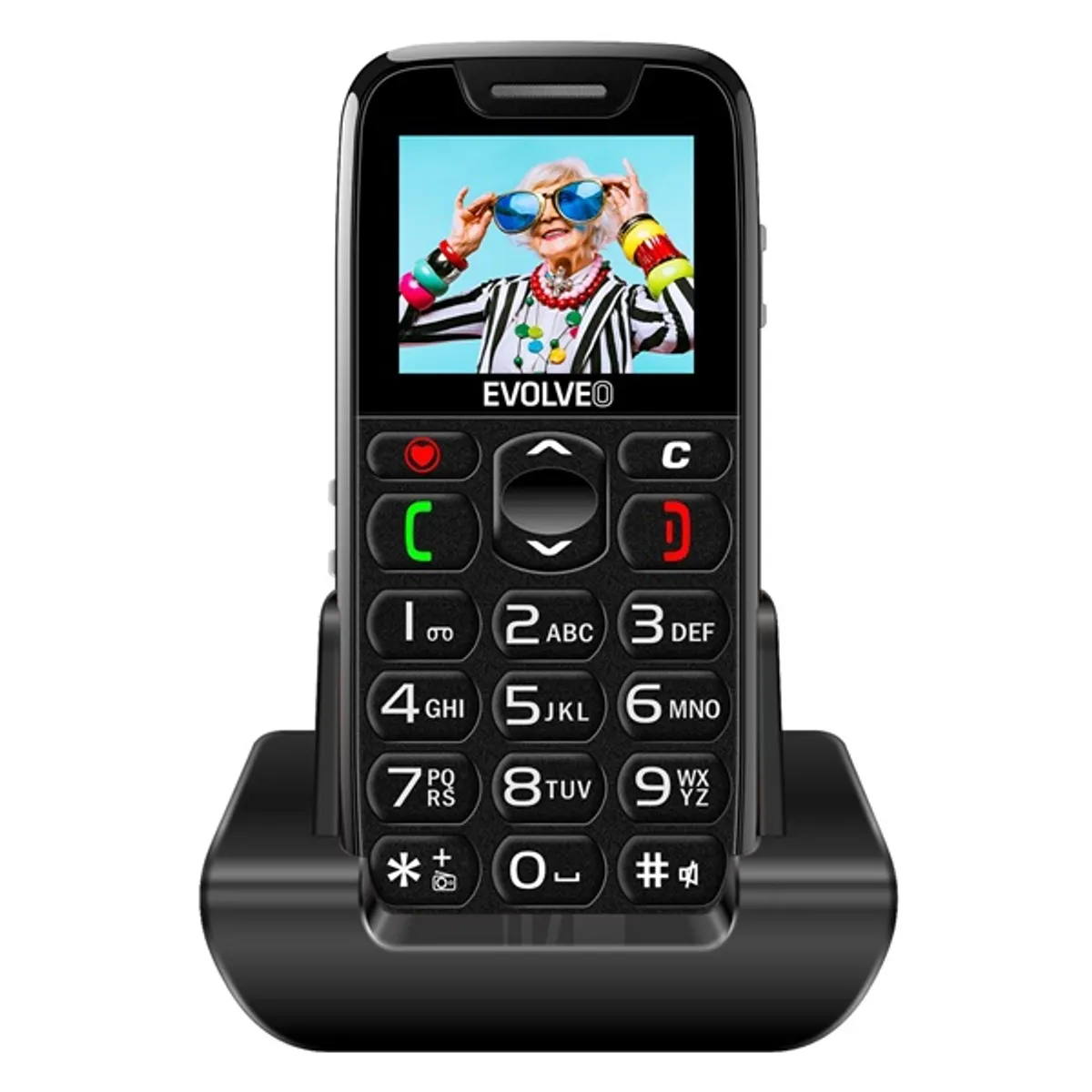 Evolveo EasyPhone EP501 1,8" fekete mobiltelefon #1