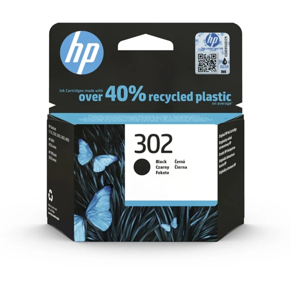HP F6U66AE (302) fekete tintapatron #1
