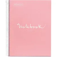 Miquelrius Emotions A4 PP 5x24 lapos pink vonalas spirálfüzet