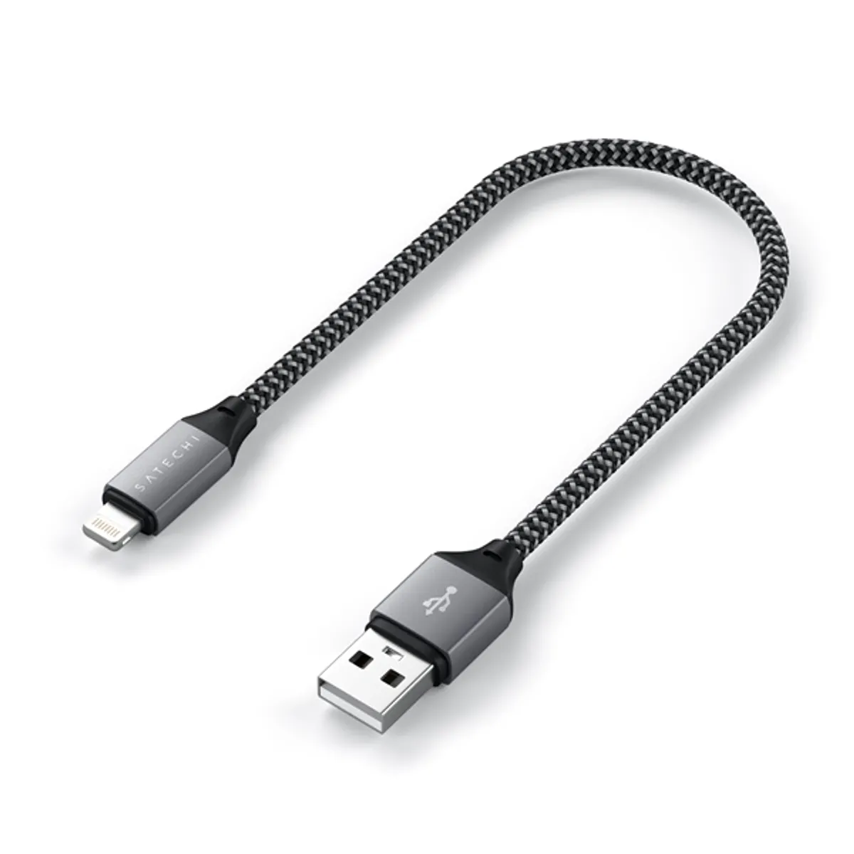 Satechi ST-TAL10M 25cm USB A - Lightning szürke kábel #1