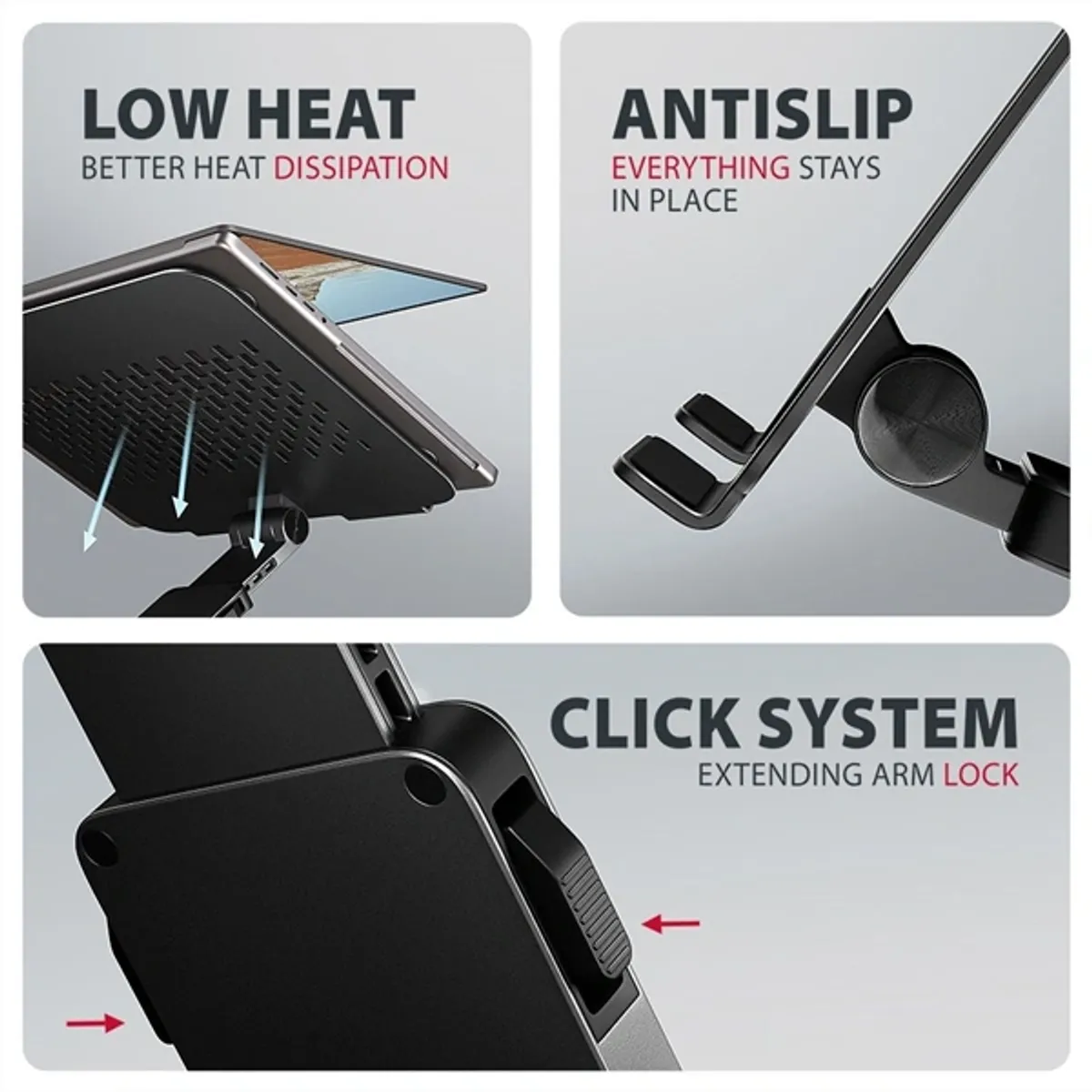 Axagon STND-LRB állvány 360°-os forgatással laptopokhoz és táblagépekhez #5