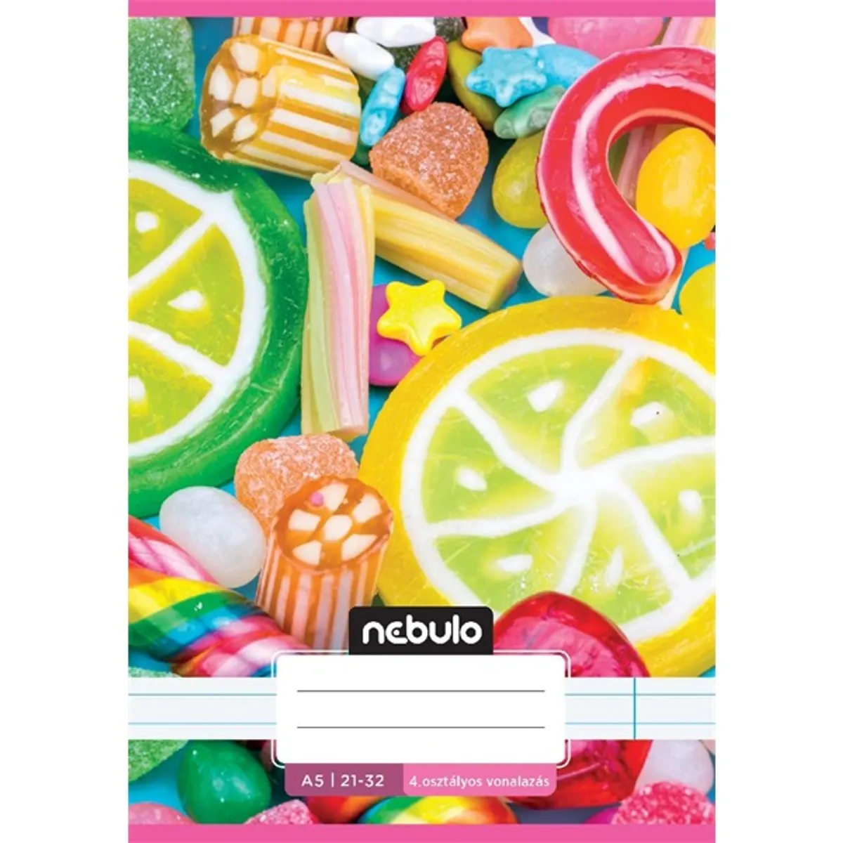 Nebulo Cuki minták II. A5 4. osztályos 21-32 tűzött vonalas füzet #1