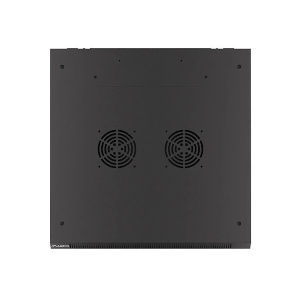 Lanberg WF01-6609-10B 19" 9U SZÉL:600mm MÉLY:600mm MAG:512mm lapraszerelt üvegajtós fekete fali rack szekrény #9