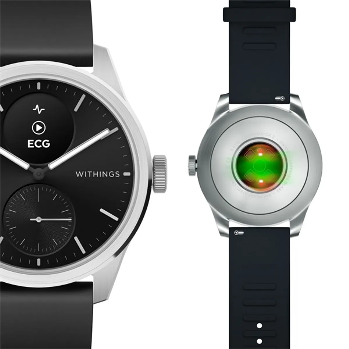Withings HWA10-model 4 ScanWatch 2 42mm fekete okosóra #4