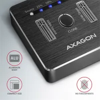 Axagon ADSA-M2C USB-C 3.2 M.2 fekete dual dokkoló állomás #5