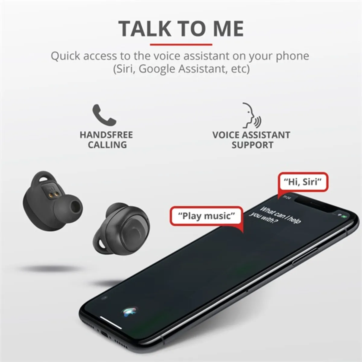 Trust Duet XP Bluetooth True Wireless Bluetooth fekete fülhallgató #7