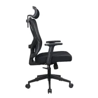 IRISOffice Eclipse fekete ergonómikus, szövet-hálós irodai forgószék fej és háttámasszal #3