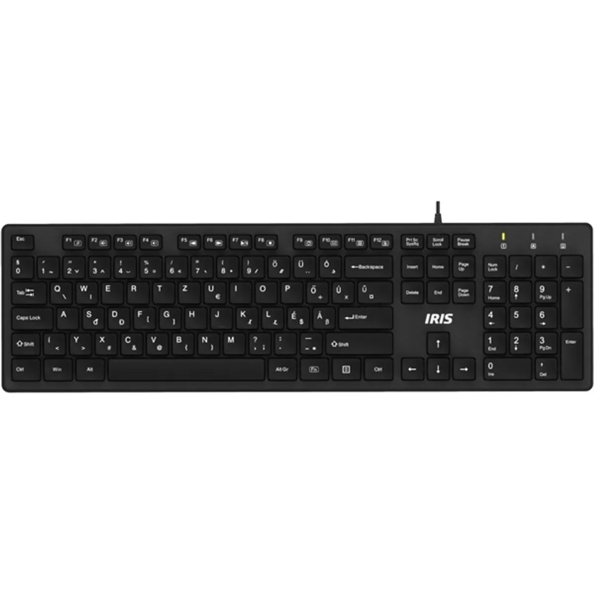 IRIS B-23 USB fekete Slim billentyűzet #1