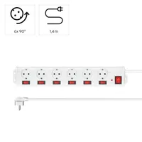 Hama 00223159 6 aljzat 1,4m fehér kapcsolós elosztó #2