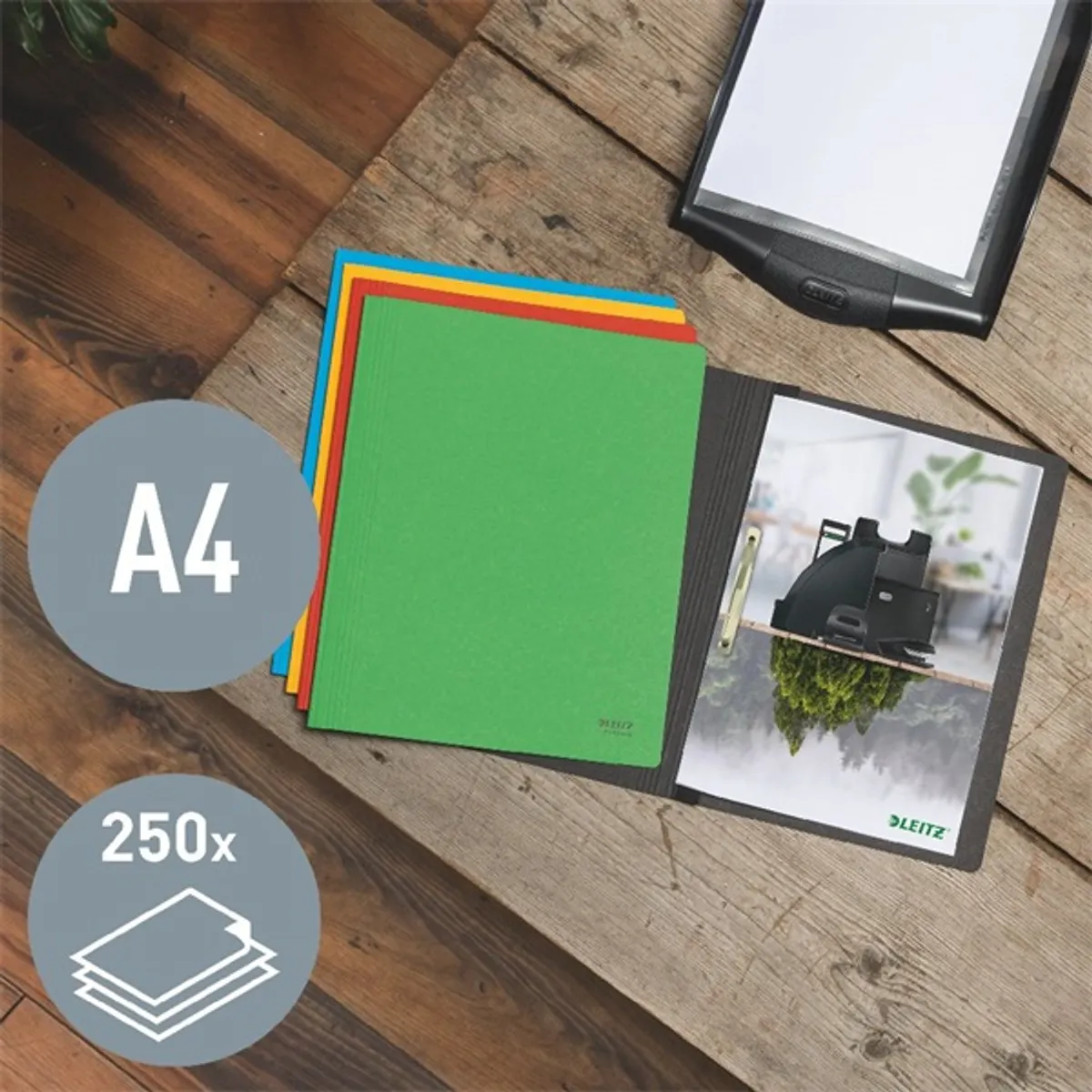 Leitz Recycle A4 karton piros gyorsfűző #5