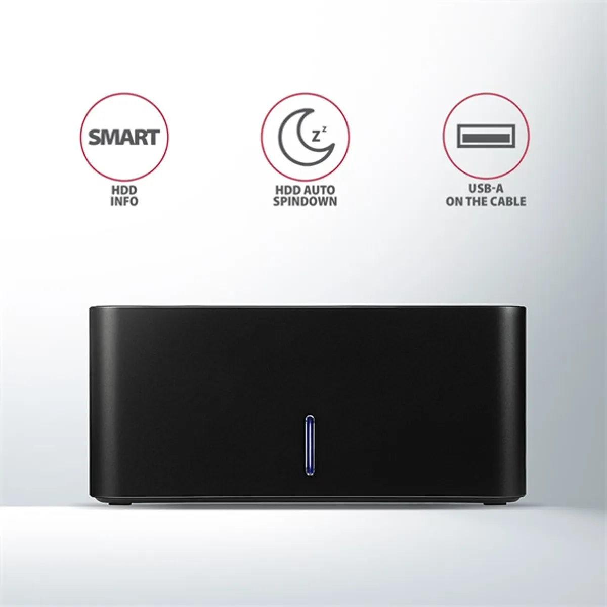 Axagon ADSA-SN USB 3.0 SATA fekete dokkoló állomás #5