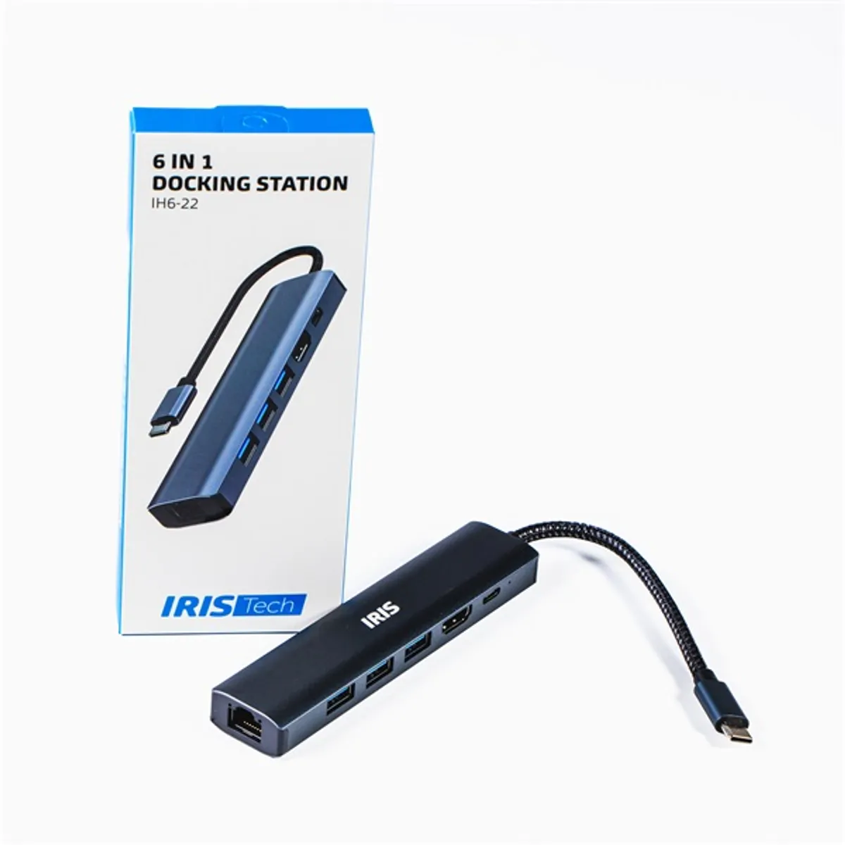 Iris IH6-22 6in1 (3xUSB/1xLAN/1xHDMI/1xDP-USB-C 100W) Dokkoló #4