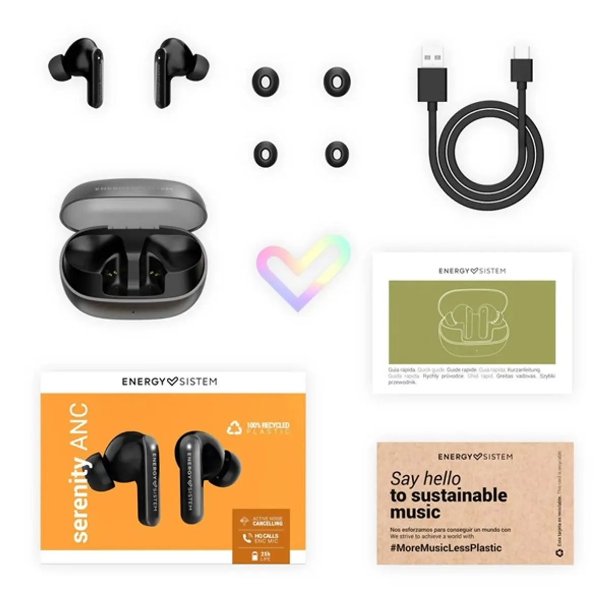 Energy Sistem EN 459124 Serenity ANC True Wireless Bluetooth fekete fülhallgató #6