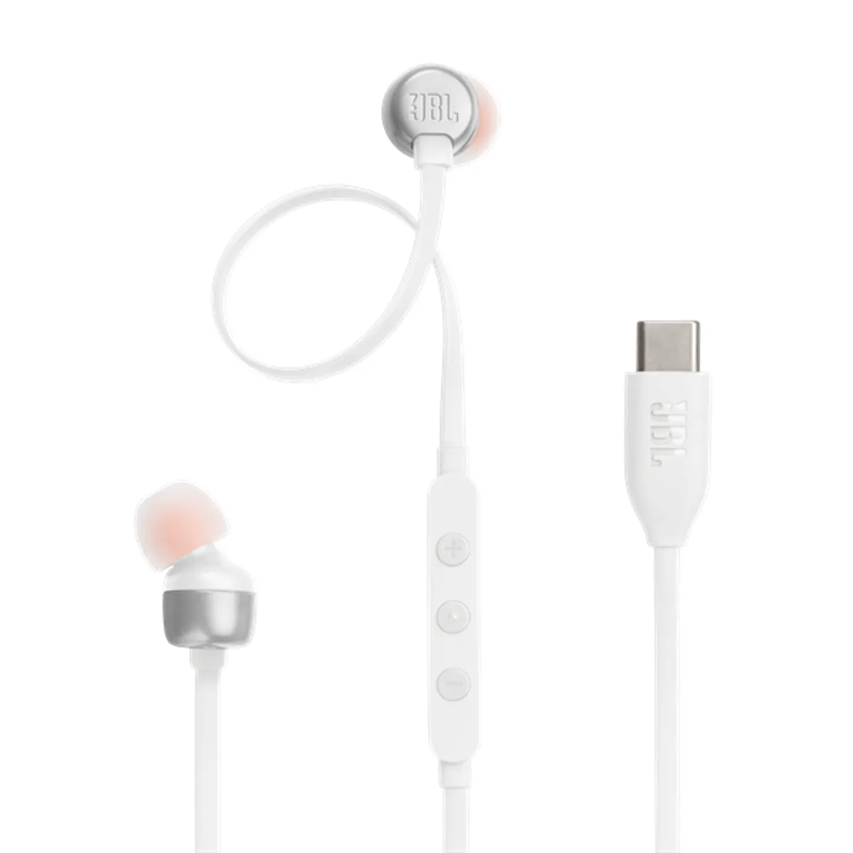 JBL T 310 C WHT vezetékes USB C mikrofonos fehér fülhallgató #1