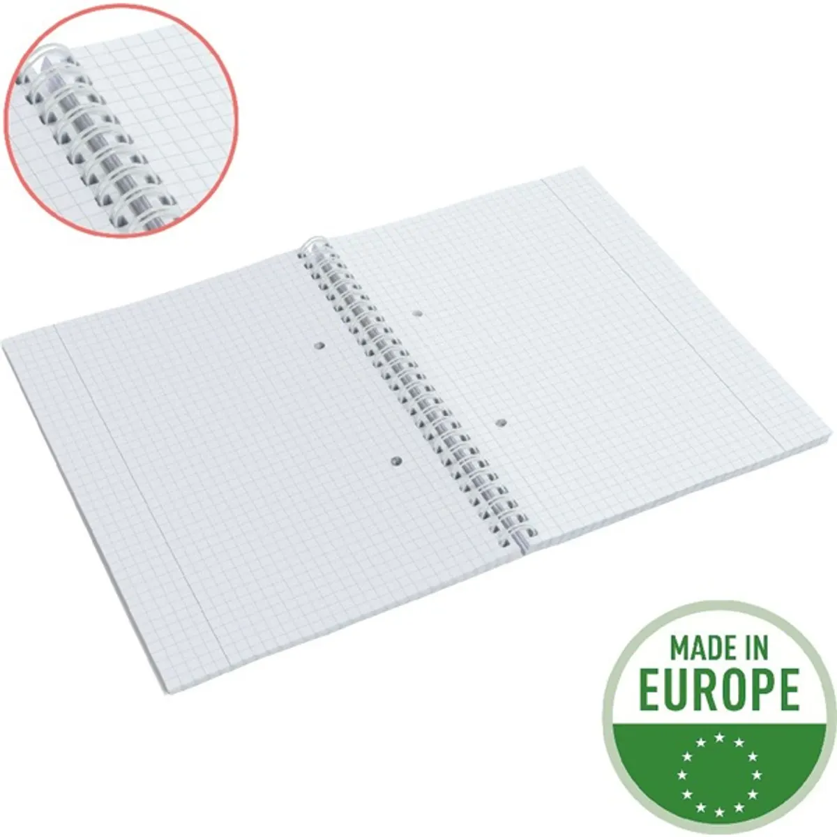 Esselte ColourBreeze A5 kockás zöld spirálfüzet #4