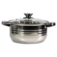 TOO LP-7172-4L prémium rozsdamentes edény  4,2 liter fazék/lábas+fedő 22 x 11cm