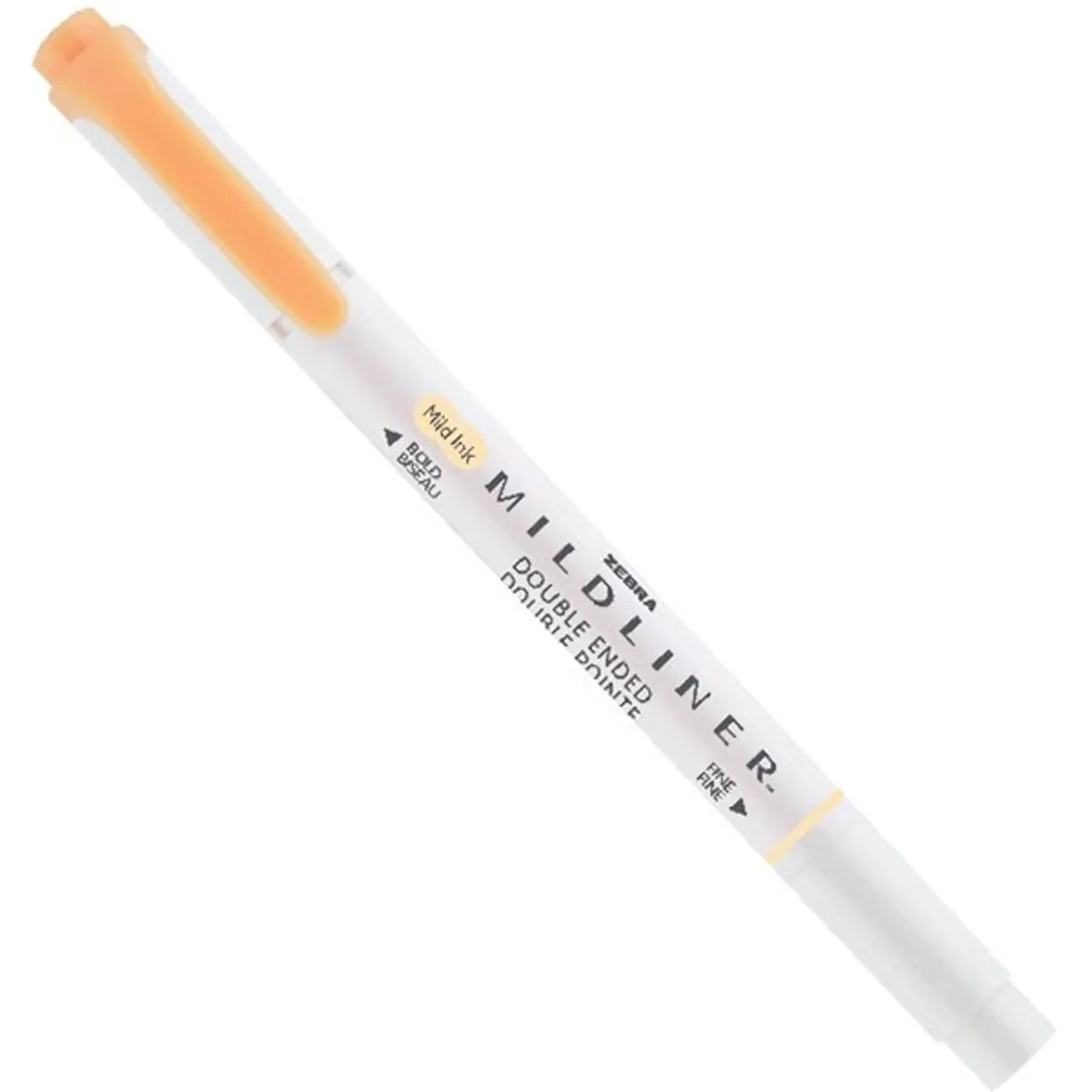 Zebra Mildliner Fluorescent narancssárga kettős végű szövegkiemelő #2