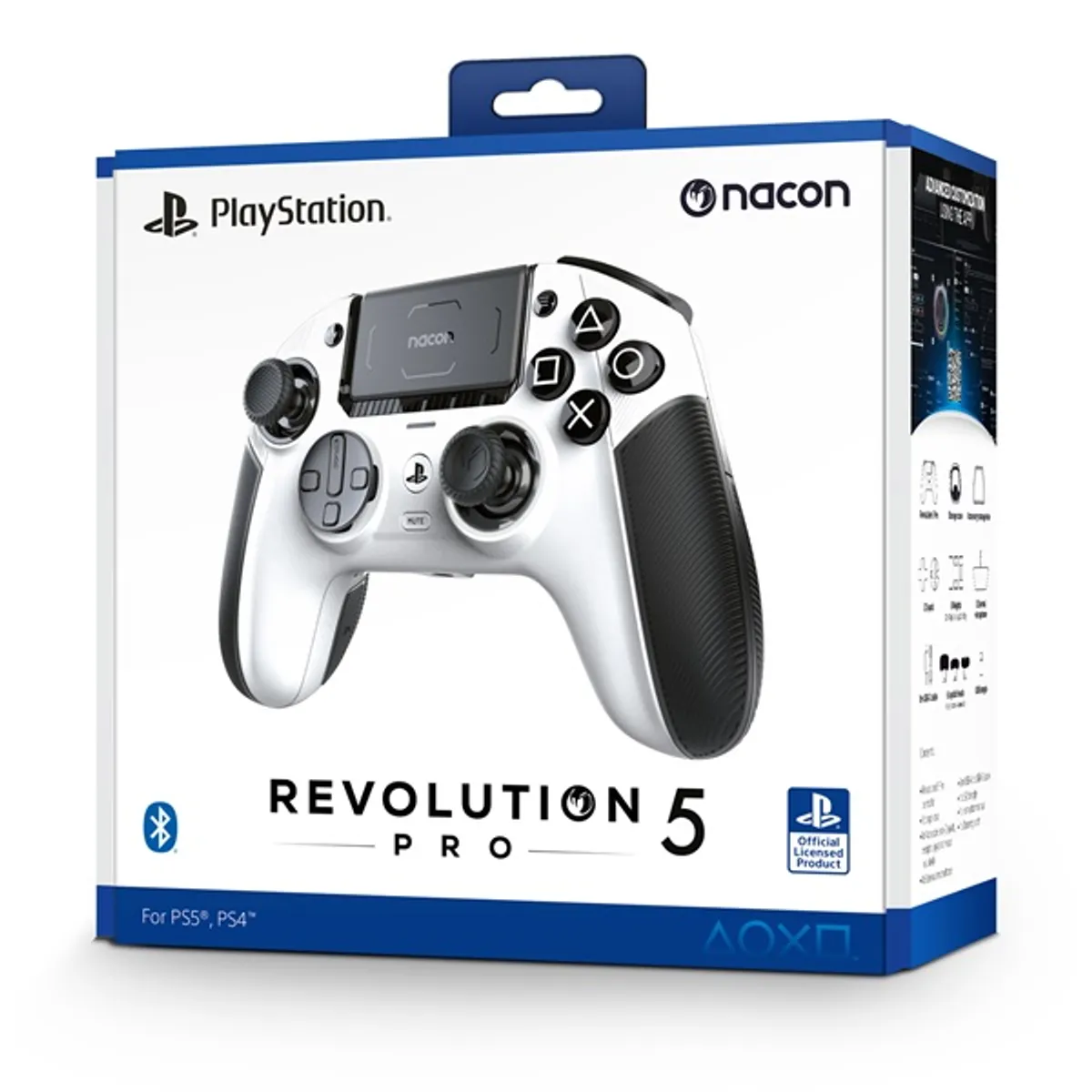 Nacon 2808849 Revolution 5 Pro PC/PS4/PS5 vezetékes és vezeték nélküli fehér kontroller #6