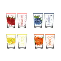 IRIS mintás üveg pohár 205ml, Blueberries, Lemon vagy Orange minta 131702-001 #2