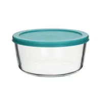 TOO KT-93 üveg 1652 ml-es hőálló kerek ételtároló műanyag tetővel #1