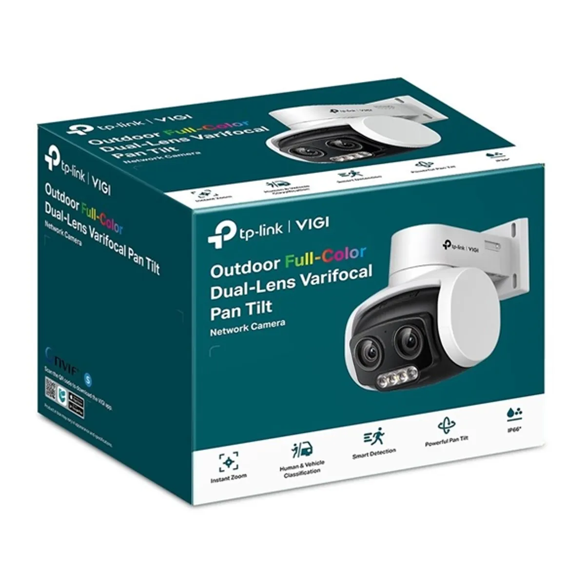 TP-Link VIGI C540V /Kültéri/2x4MP/4-12mm MixedZoom/IR/LED30m/FullColor/Smart/Instant Zoom/ duál-lencsés IP PT kamera #2