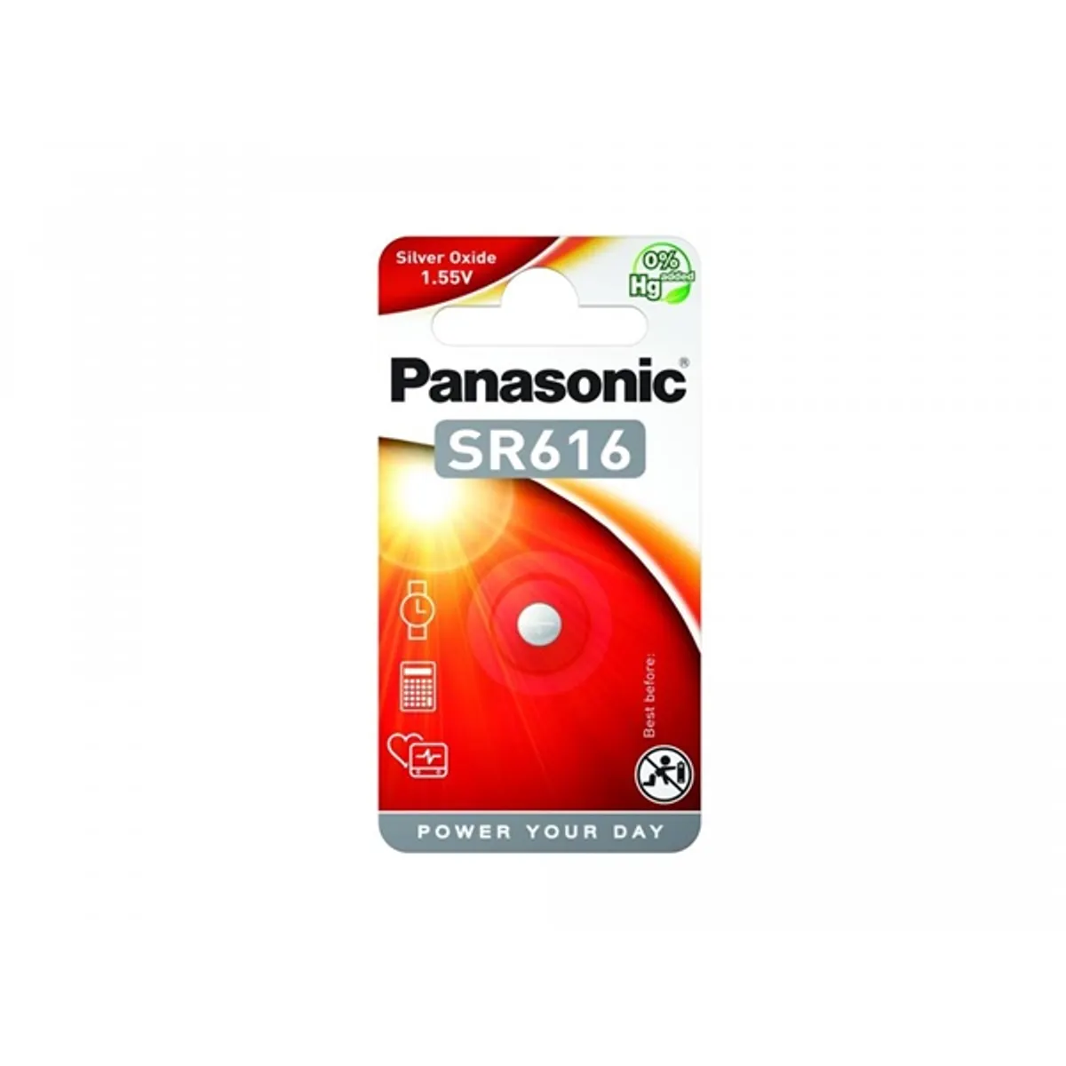 Panasonic SR-616 1,55V ezüst-oxid óraelem 1db/csomag #1
