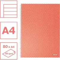 Esselte ColourBreeze A4 vonalas korall spirálfüzet #2